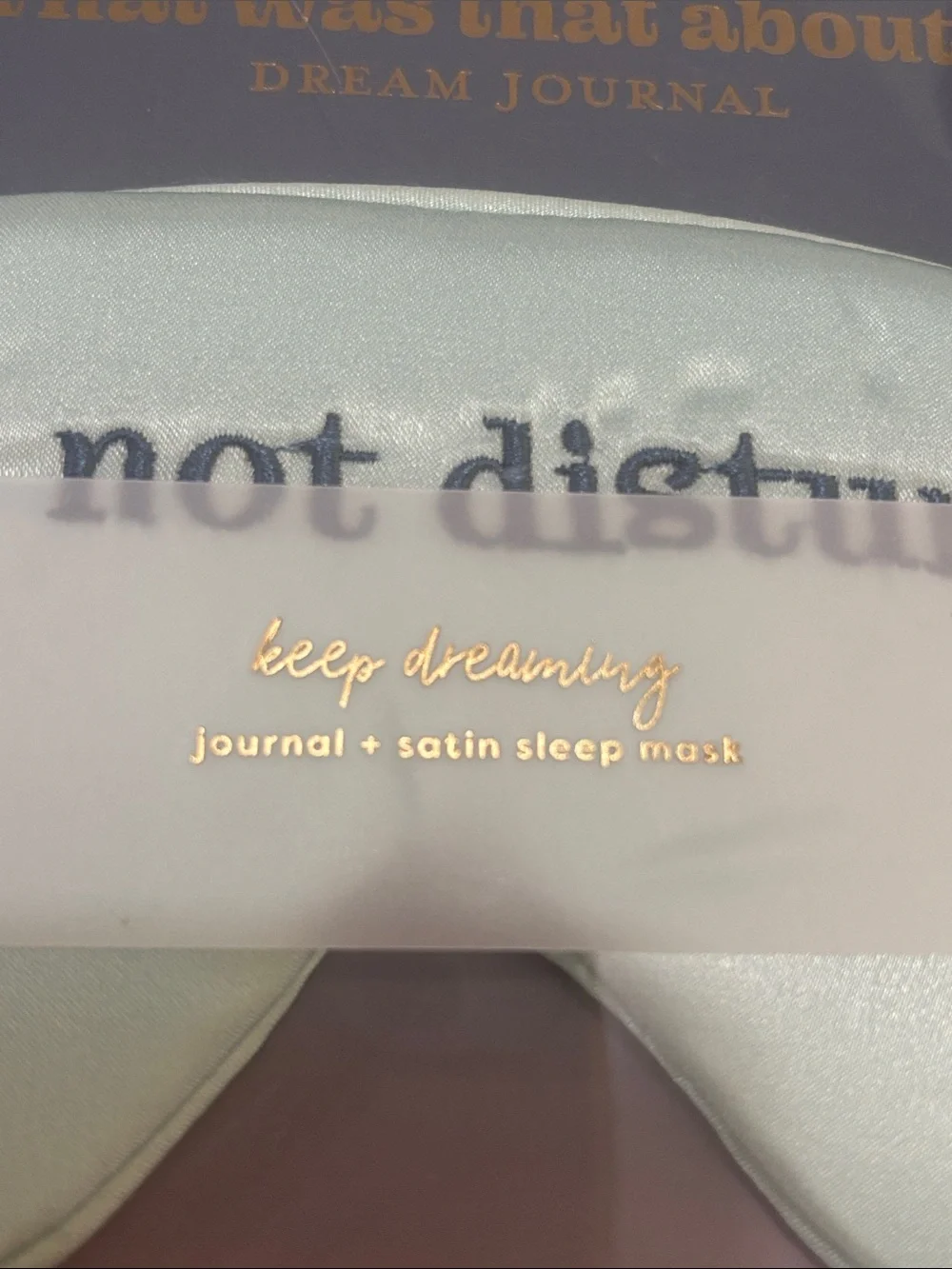 NWT Garven Dream Journal Gift Set with Satin Sleep Mask
